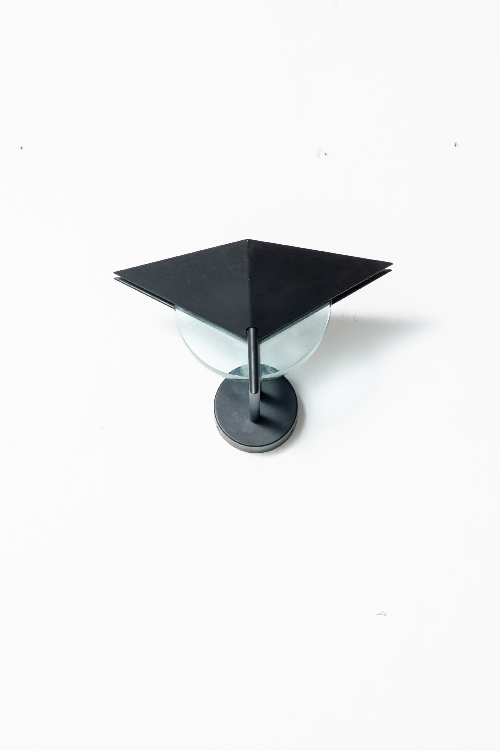 Wall Lamp in Glass and Steel
