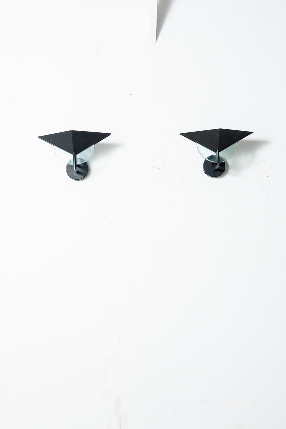 Wall Lamp in Glass and Steel