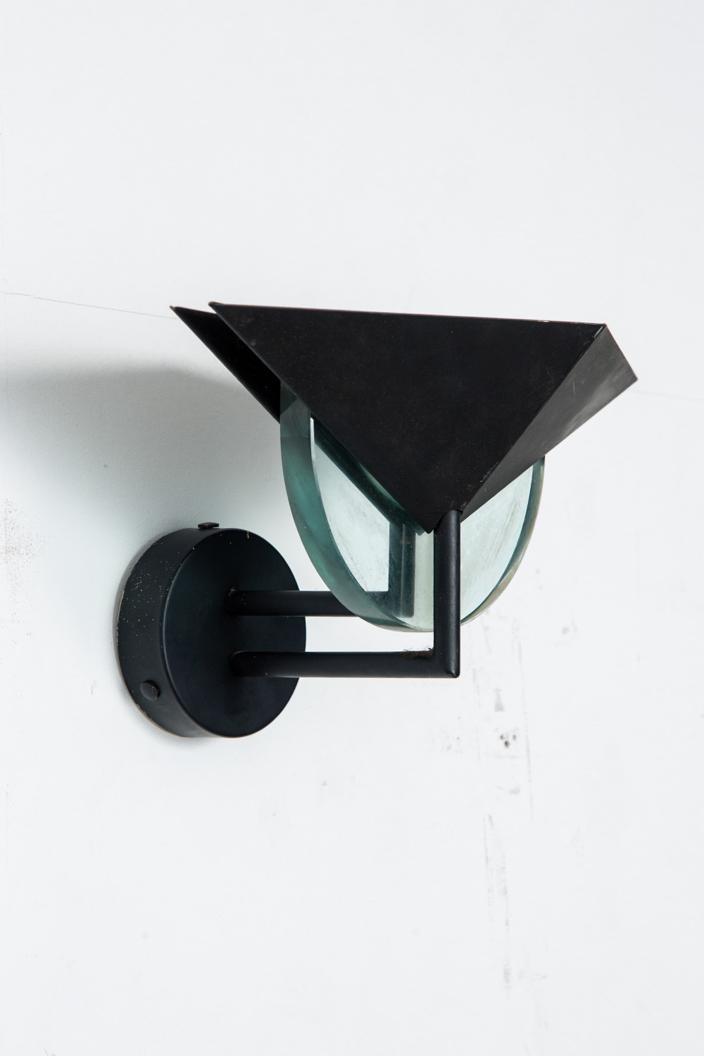 Wall Lamp in Glass and Steel