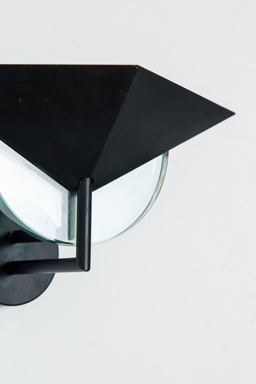 Wall Lamp in Glass and Steel