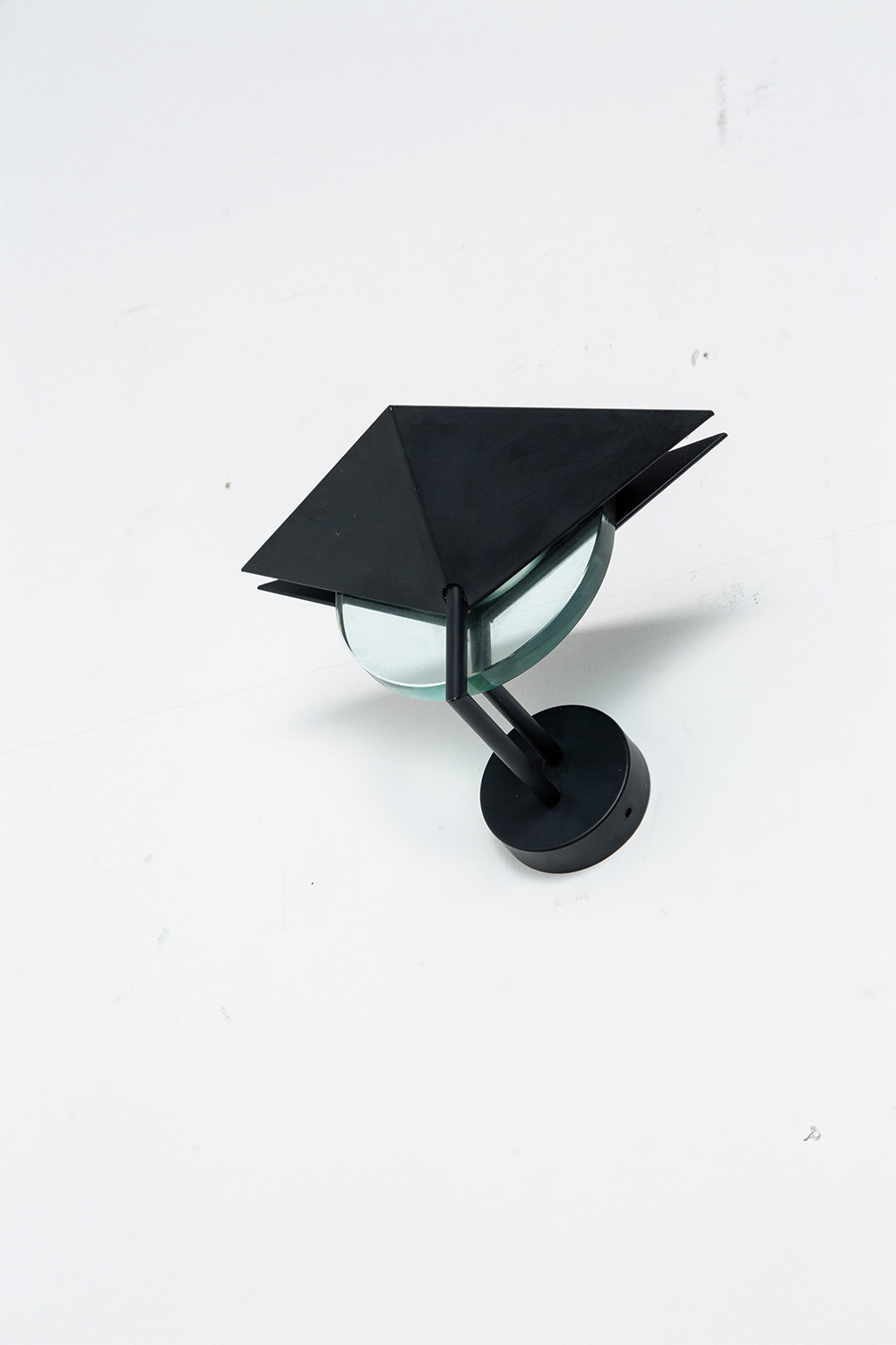 Wall Lamp in Glass and Steel