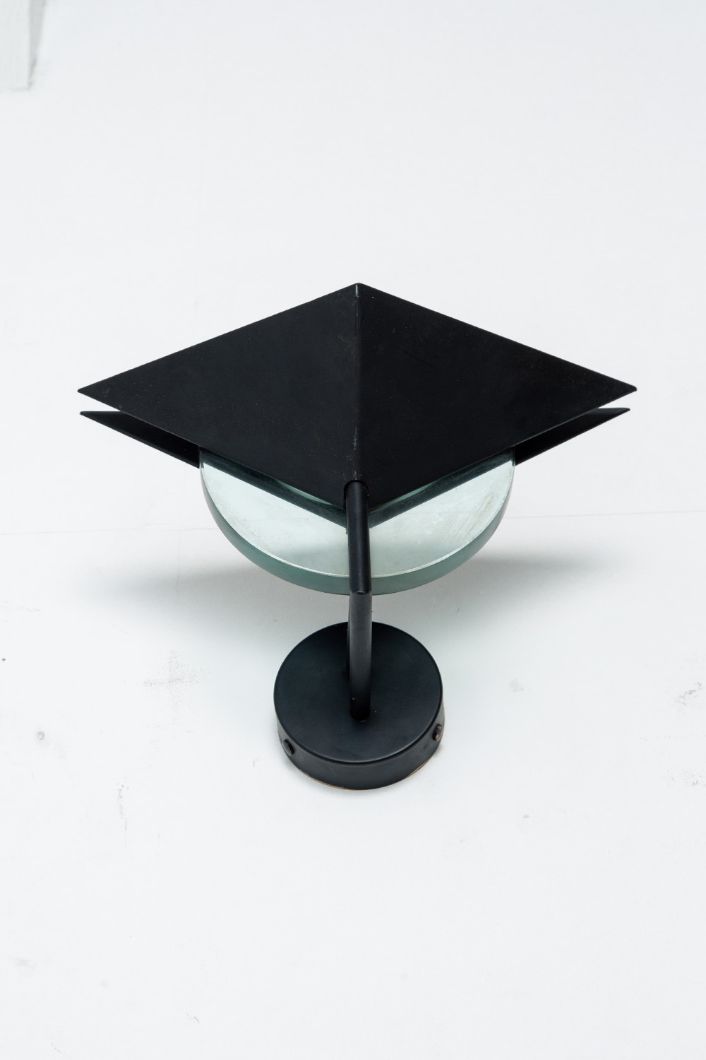 Wall Lamp in Glass and Steel