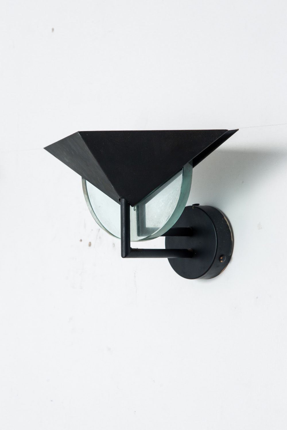 Wall Lamp in Glass and Steel