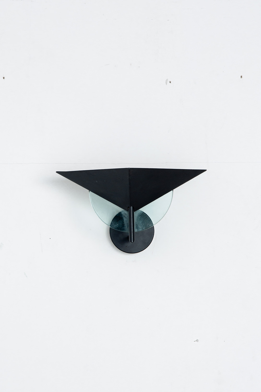 Wall Lamp in Glass and Steel
