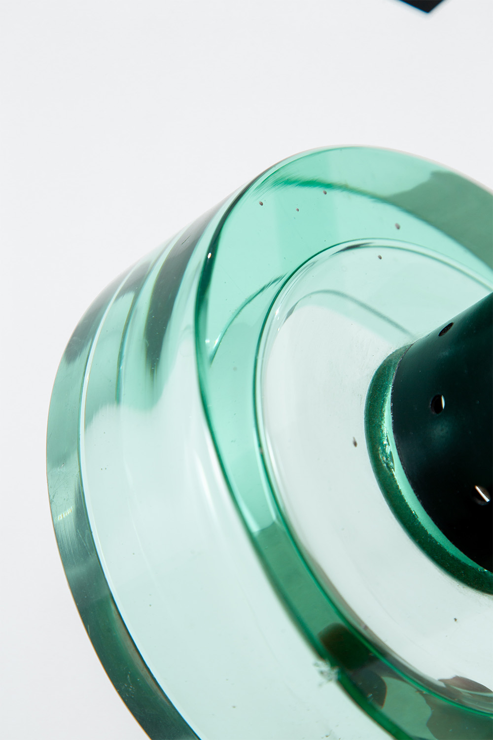 Wall Lamp by Flavio Poli in Glass and Steel