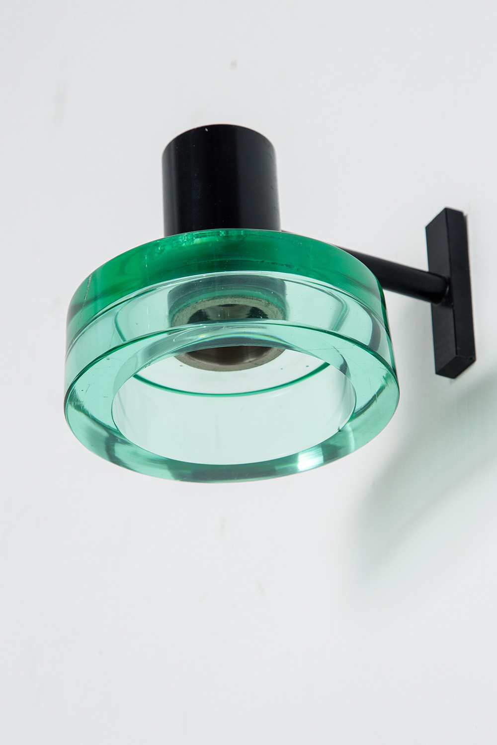 Wall Lamp by Flavio Poli in Glass and Steel