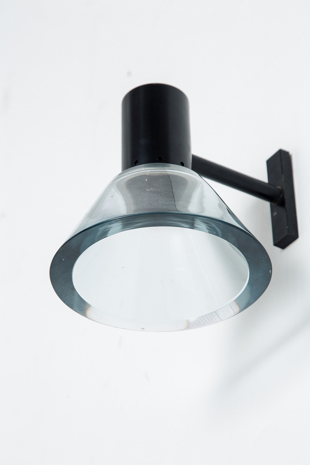 Wall Lamp by Flavio Poli in Glass and Steel