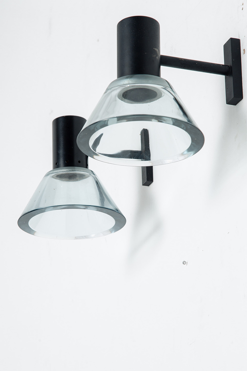 Wall Lamp by Flavio Poli in Glass and Steel
