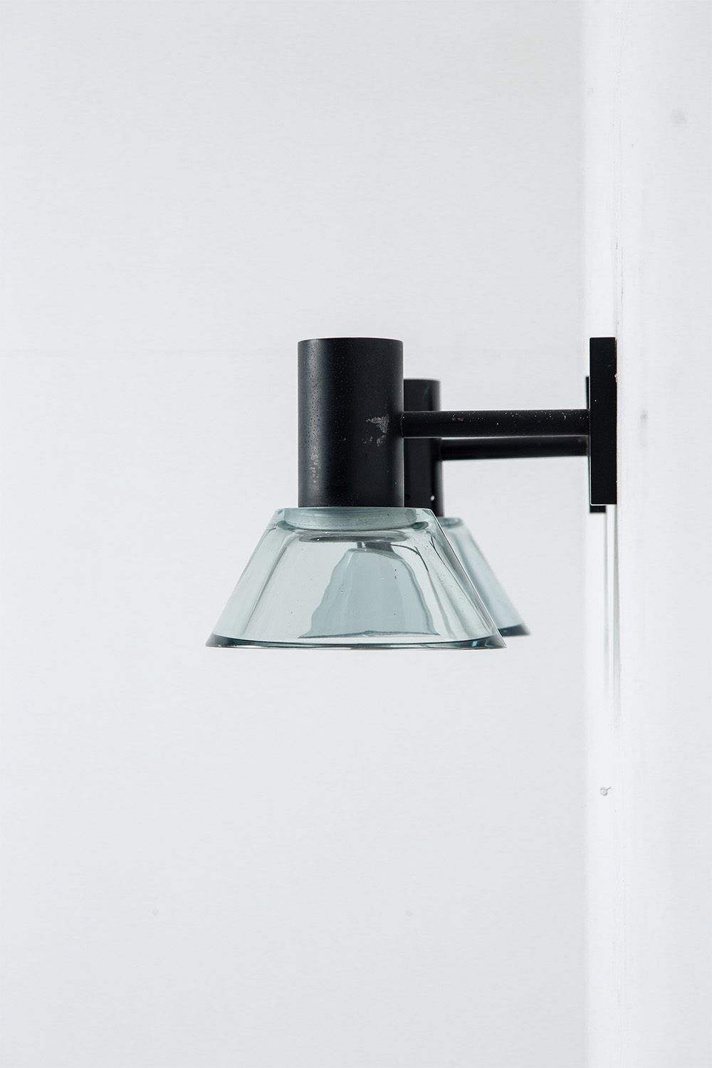 Wall Lamp by Flavio Poli in Glass and Steel