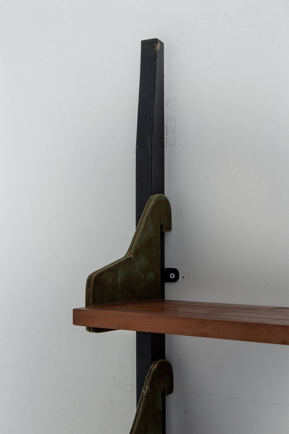 Vintage Wall Shelf in Wood and Steel