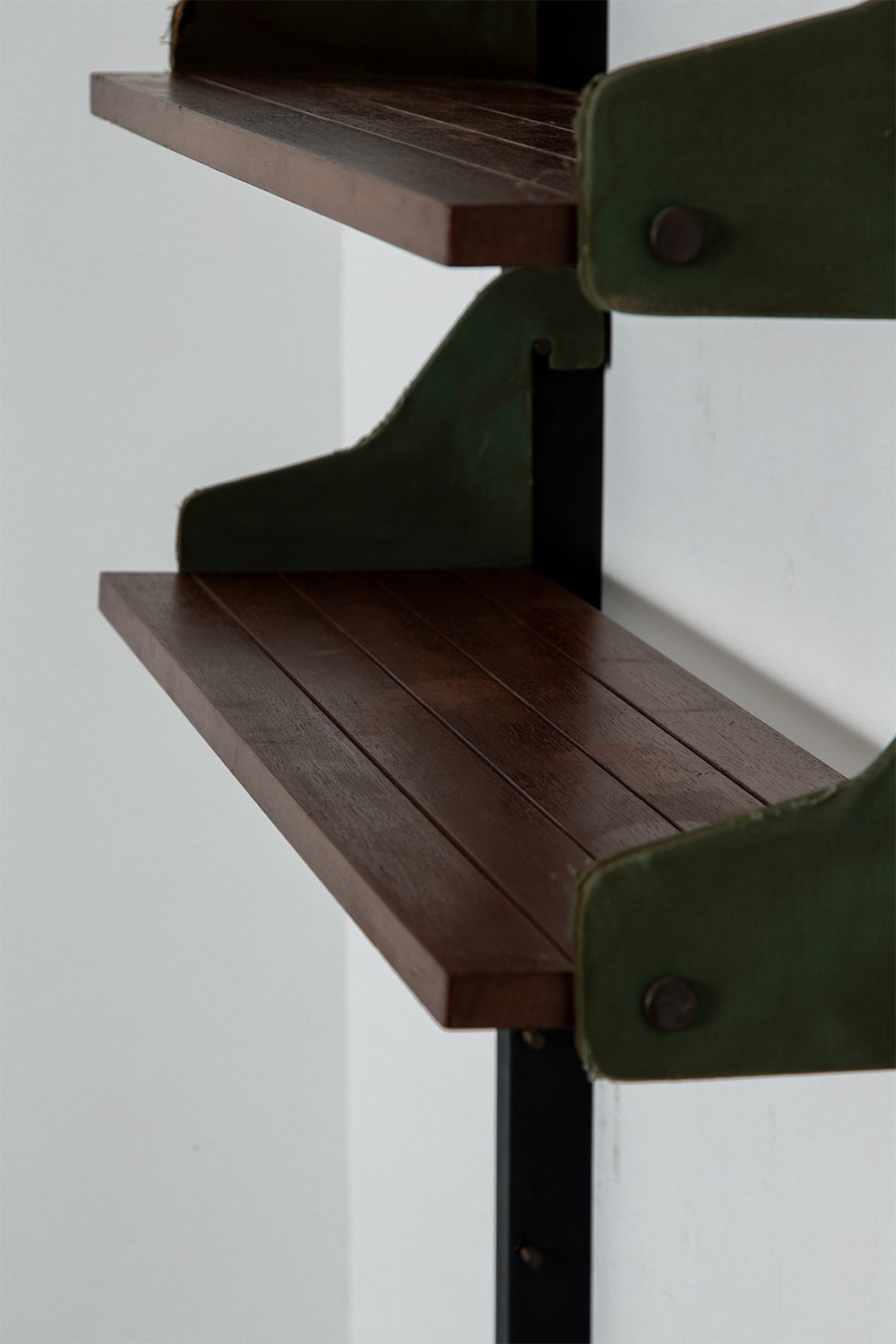 Vintage Wall Shelf in Wood and Steel