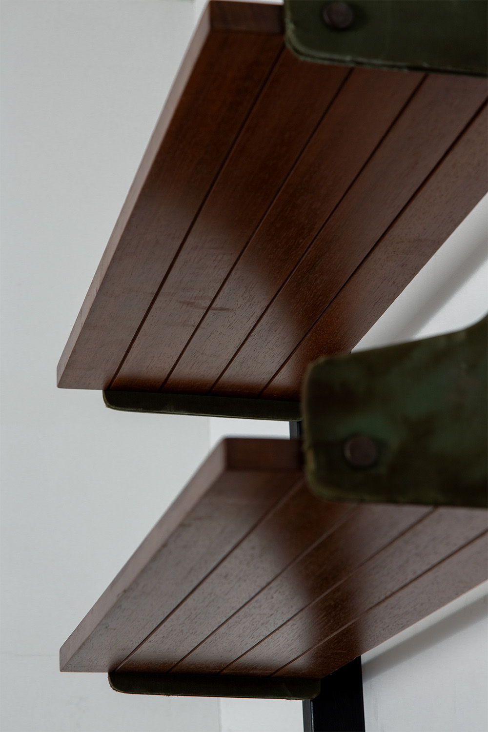 Vintage Wall Shelf in Wood and Steel
