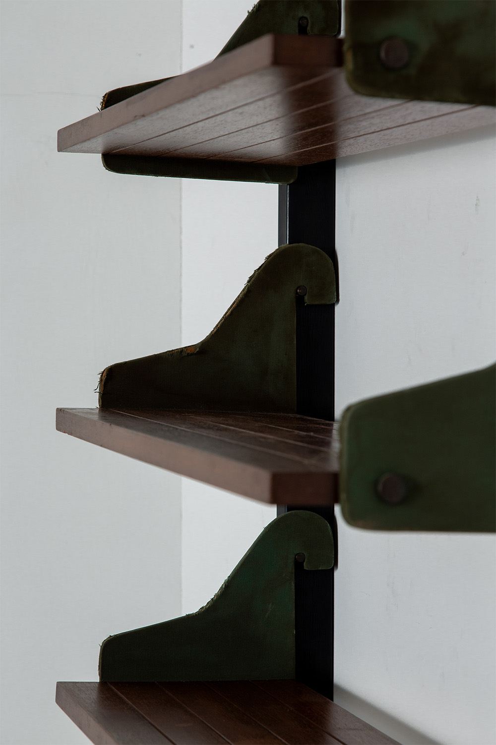 Vintage Wall Shelf in Wood and Steel