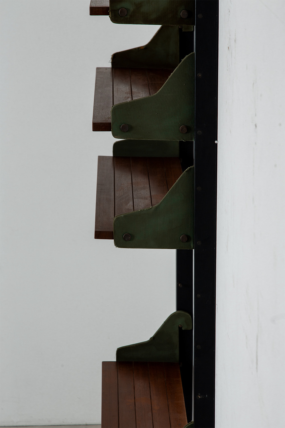 Vintage Wall Shelf in Wood and Steel