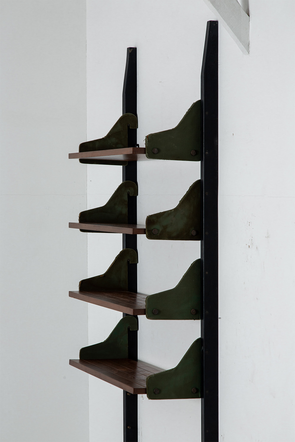 Vintage Wall Shelf in Wood and Steel