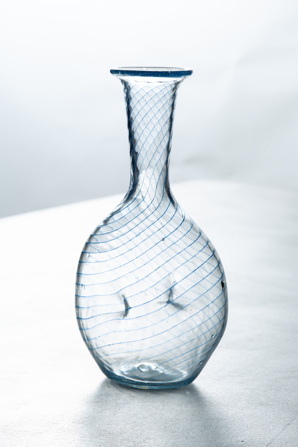 Flower Vase in Oblique Stripe