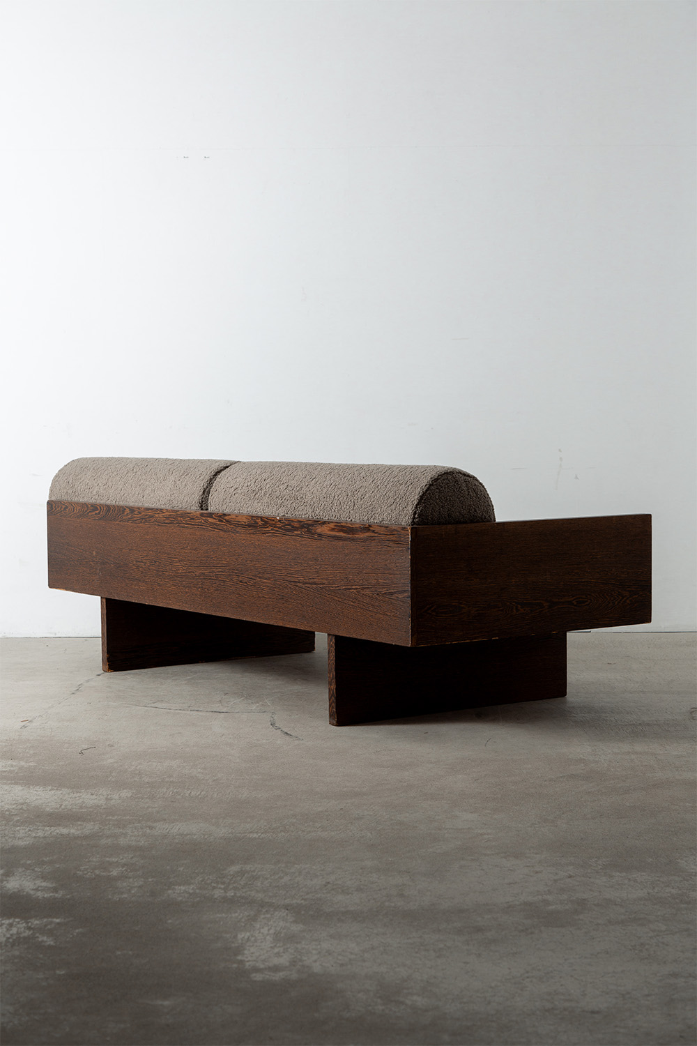 3 Seater Sofa by Hein Stolle in Wenge and Fabric
