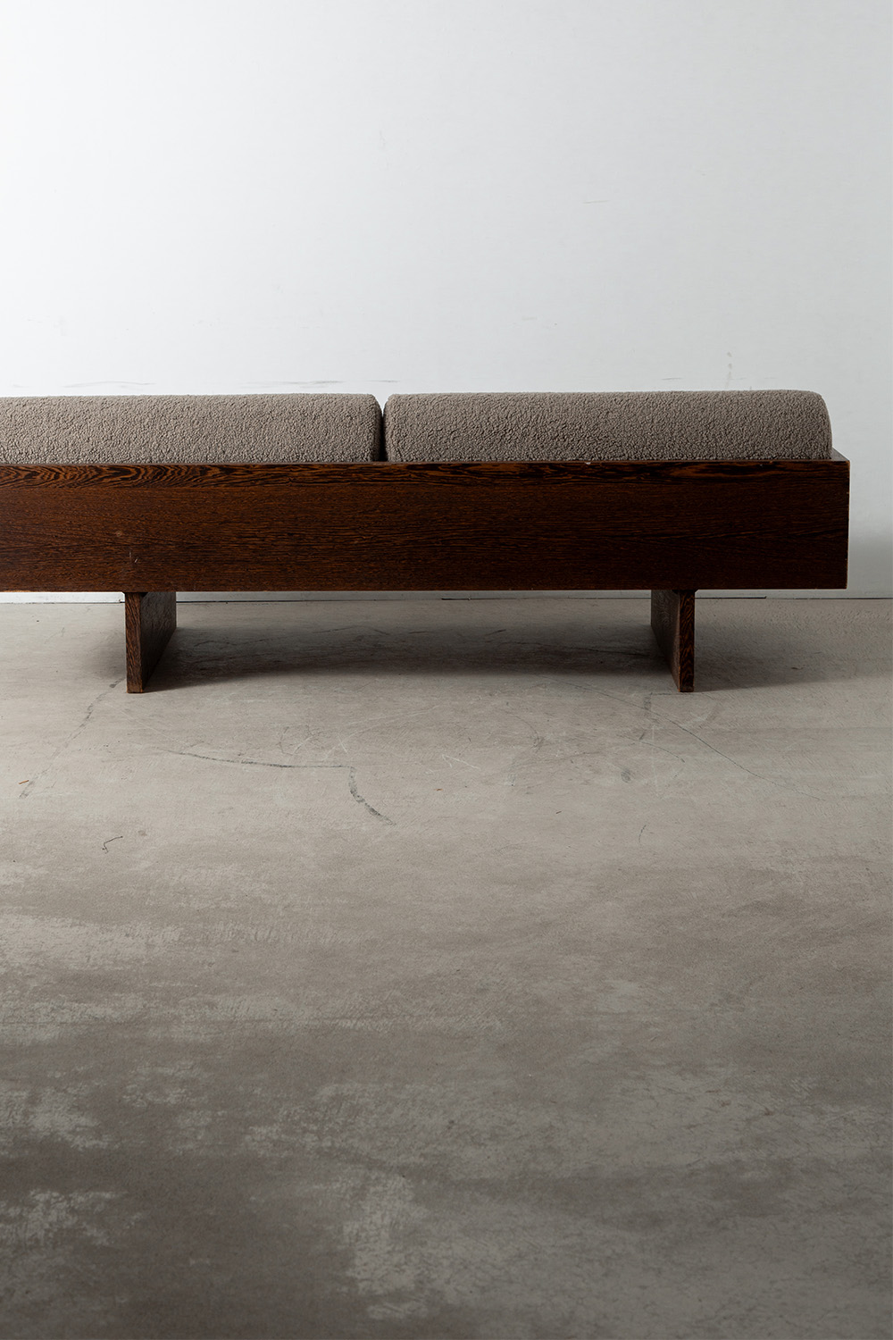 3 Seater Sofa by Hein Stolle in Wenge and Fabric
