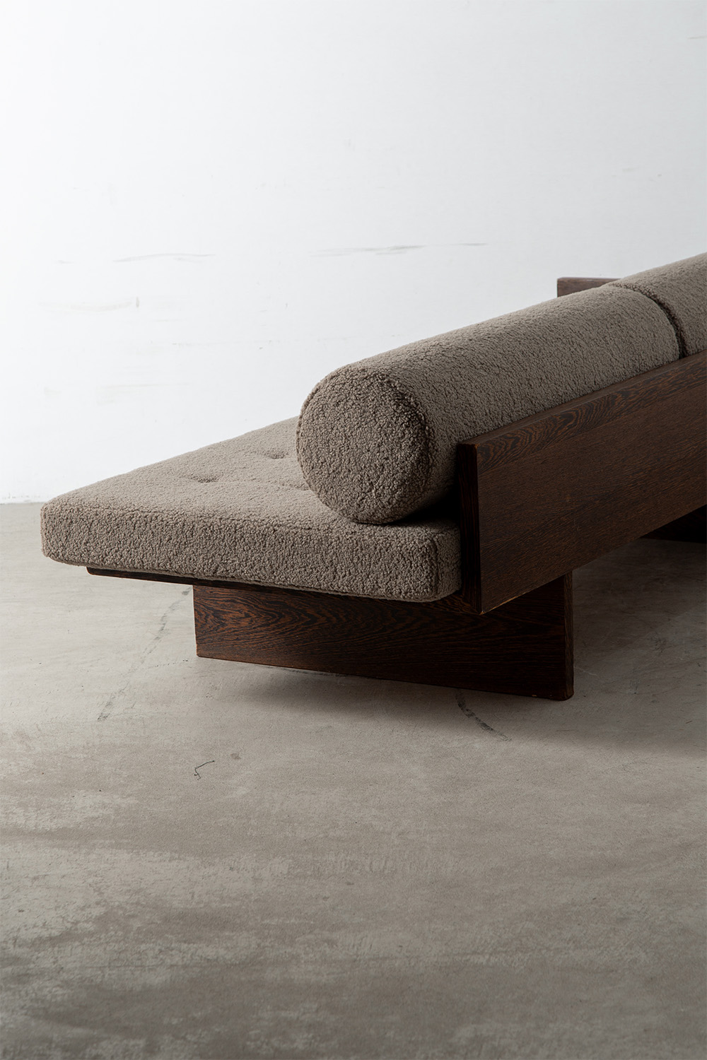 3 Seater Sofa by Hein Stolle in Wenge and Fabric