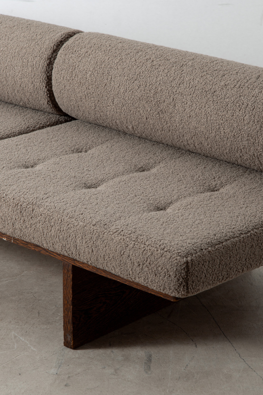 3 Seater Sofa by Hein Stolle in Wenge and Fabric