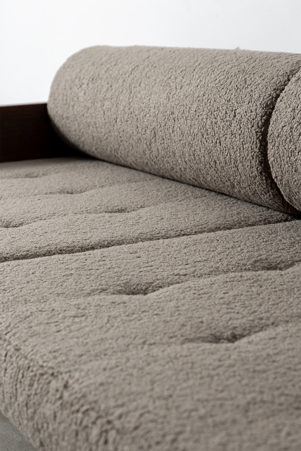 3 Seater Sofa by Hein Stolle in Wenge and Fabric