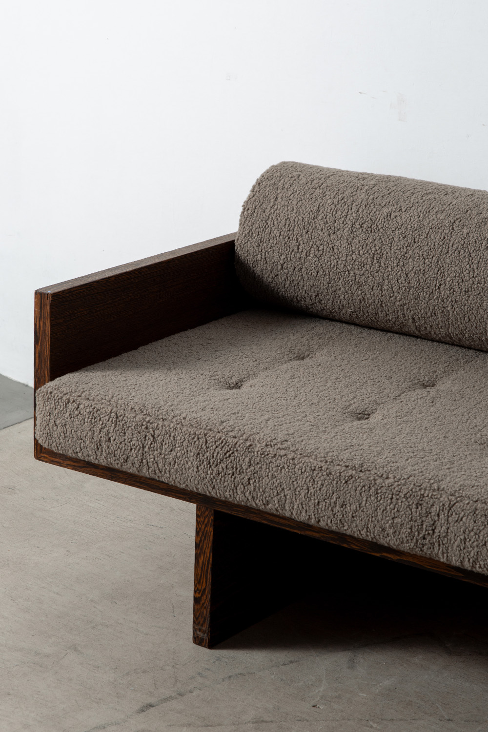 3 Seater Sofa by Hein Stolle in Wenge and Fabric