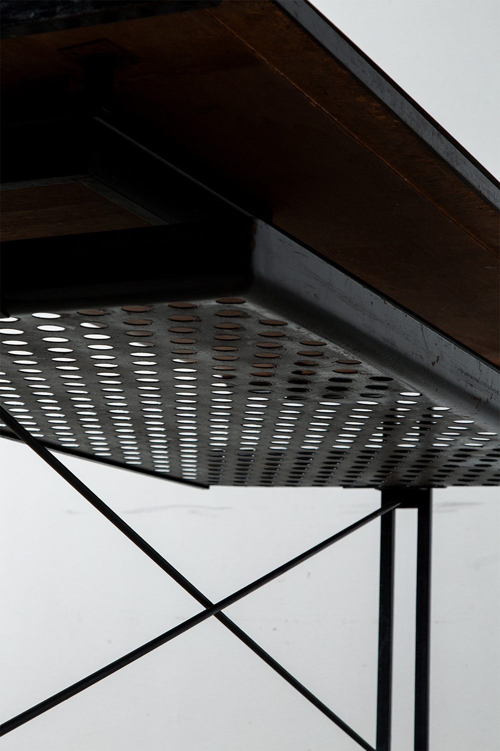 Industrial Desk in Wood and Steel