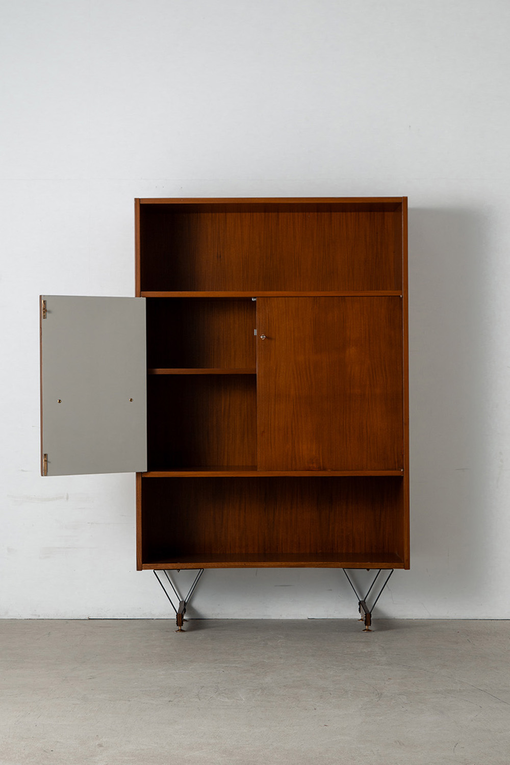 Cabinet by Enzo Strada for Fratelli Tenani in Wood , Steel and Brass