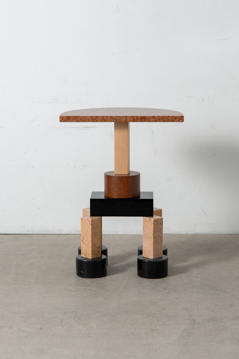 ‘Demistella’ Console Table by Ettore Sottsass for Up&Up in Travertine and Wood