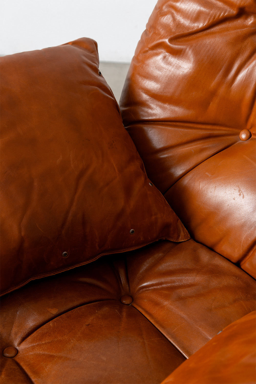 ‘915’ Lounge Chair & Ottoman Set by Carlo De Carli for Cinova in Leather and Chrome