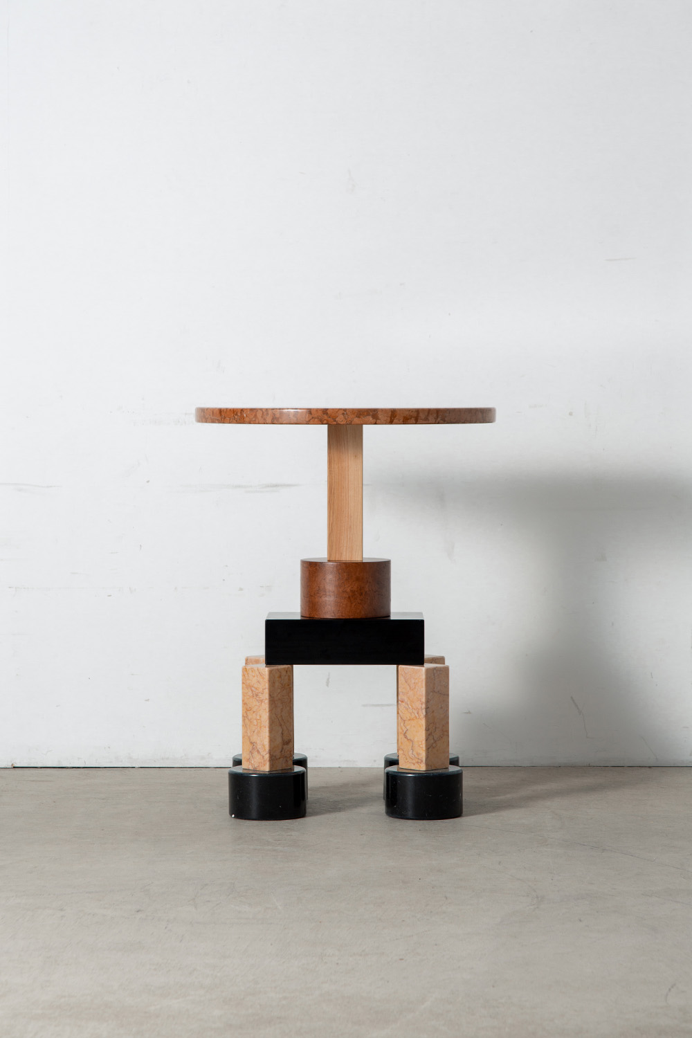 ‘Demistella’ Console Table by Ettore Sottsass for Up&Up in Travertine and Wood