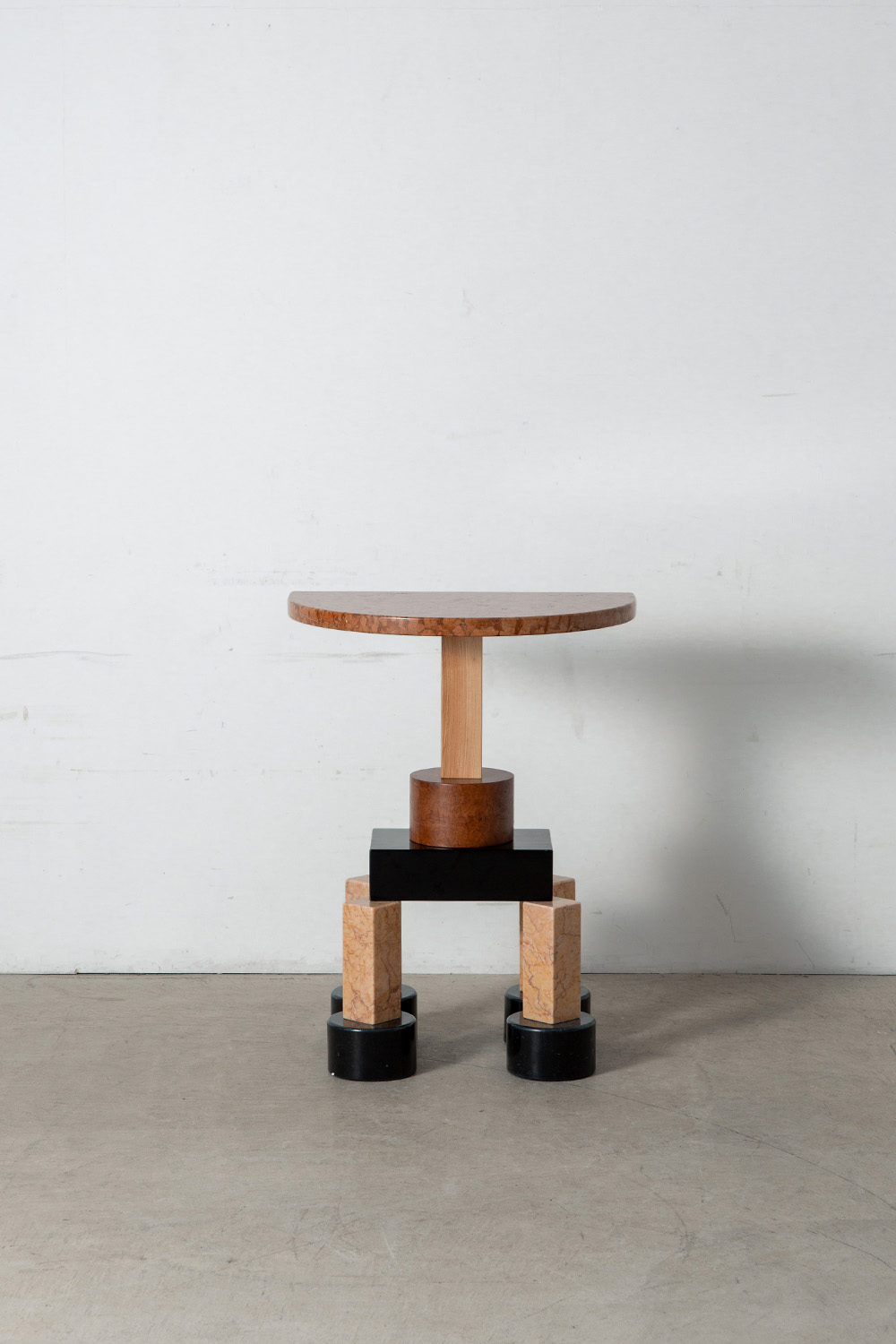 ‘Demistella’ Console Table by Ettore Sottsass for Up&Up in Travertine and Wood