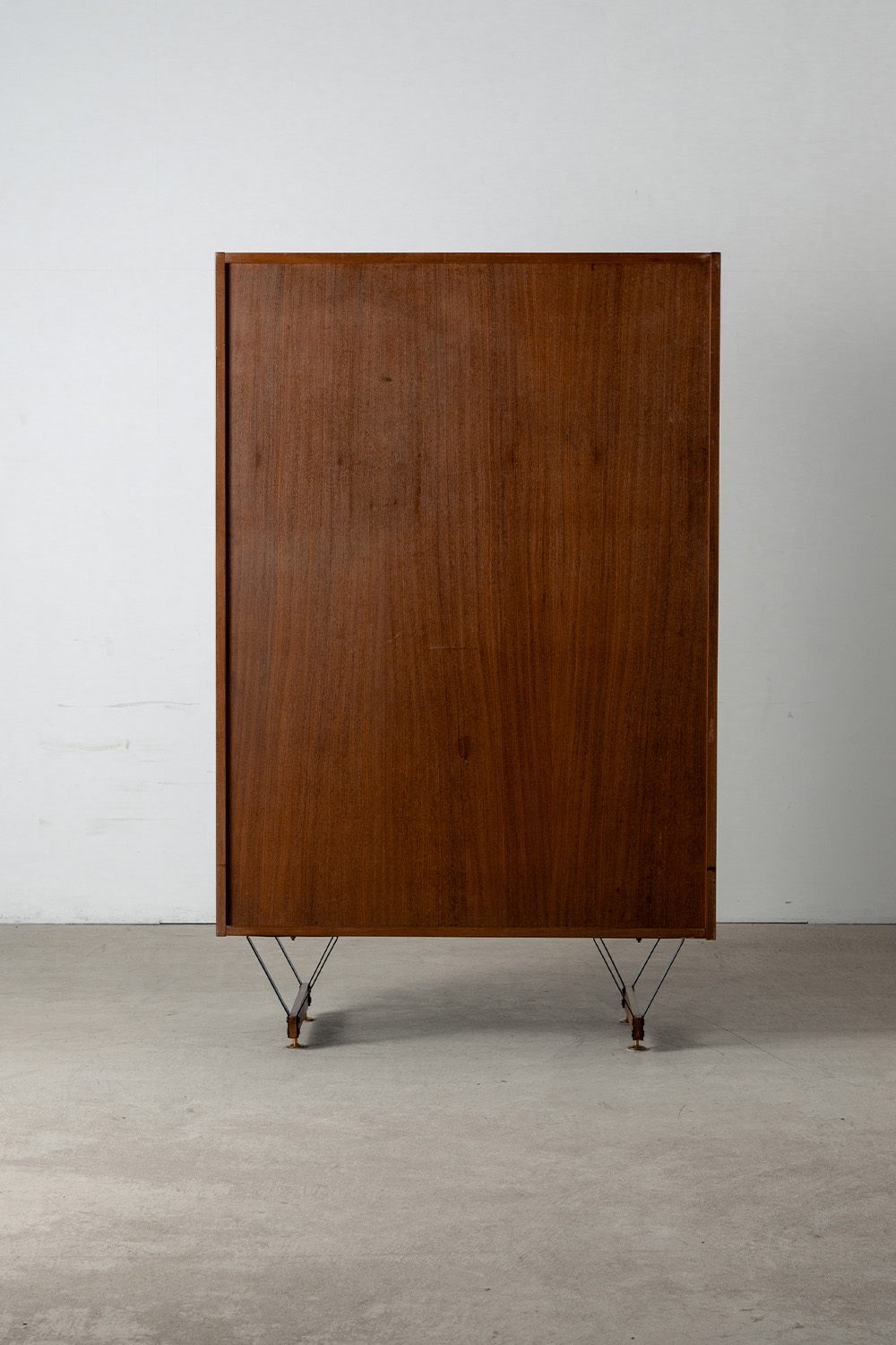Cabinet by Enzo Strada for Fratelli Tenani in Wood , Steel and Brass