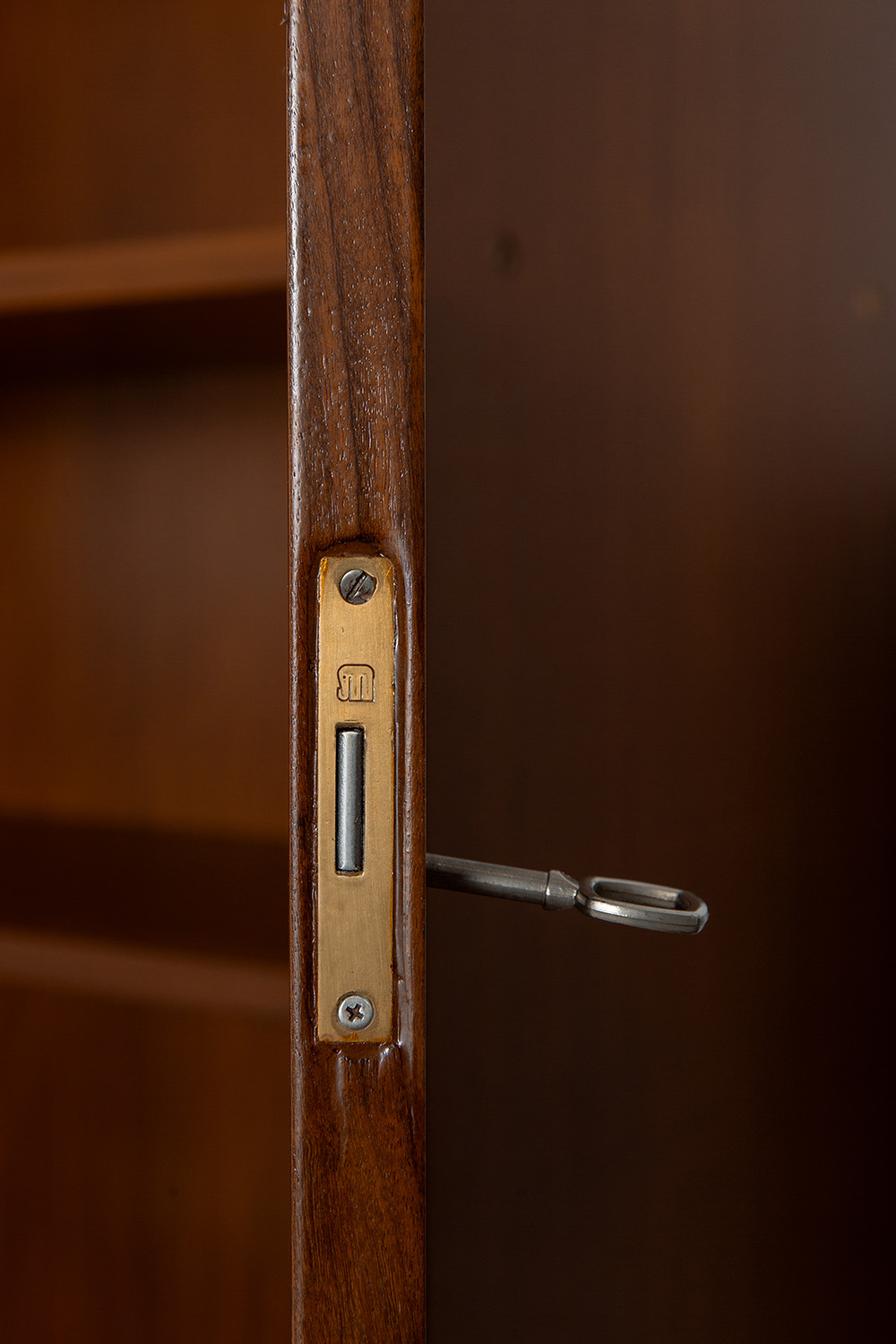 Cabinet by Enzo Strada for Fratelli Tenani in Wood , Steel and Brass