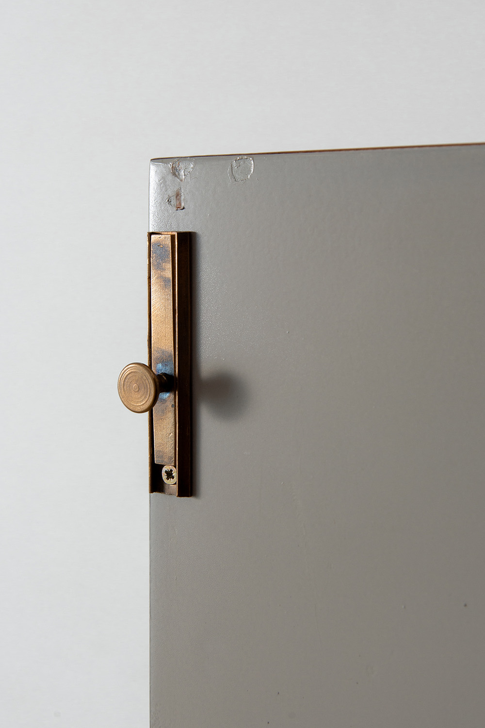 Cabinet by Enzo Strada for Fratelli Tenani in Wood , Steel and Brass