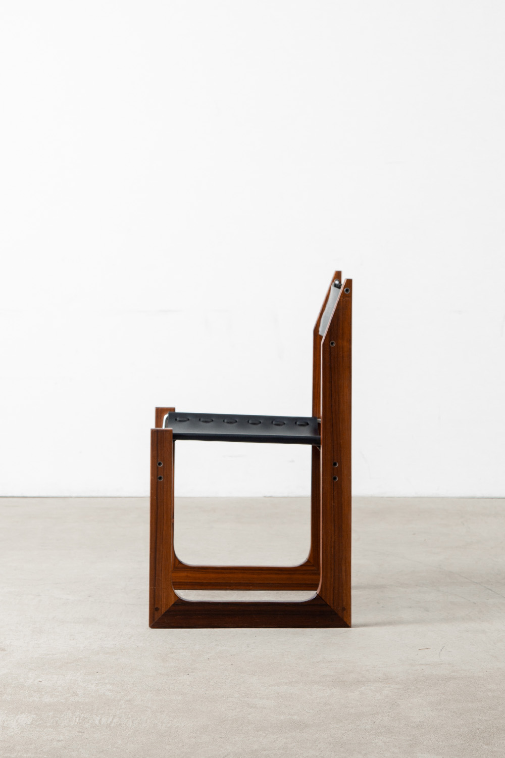 Dining Chair in Wood and Leather