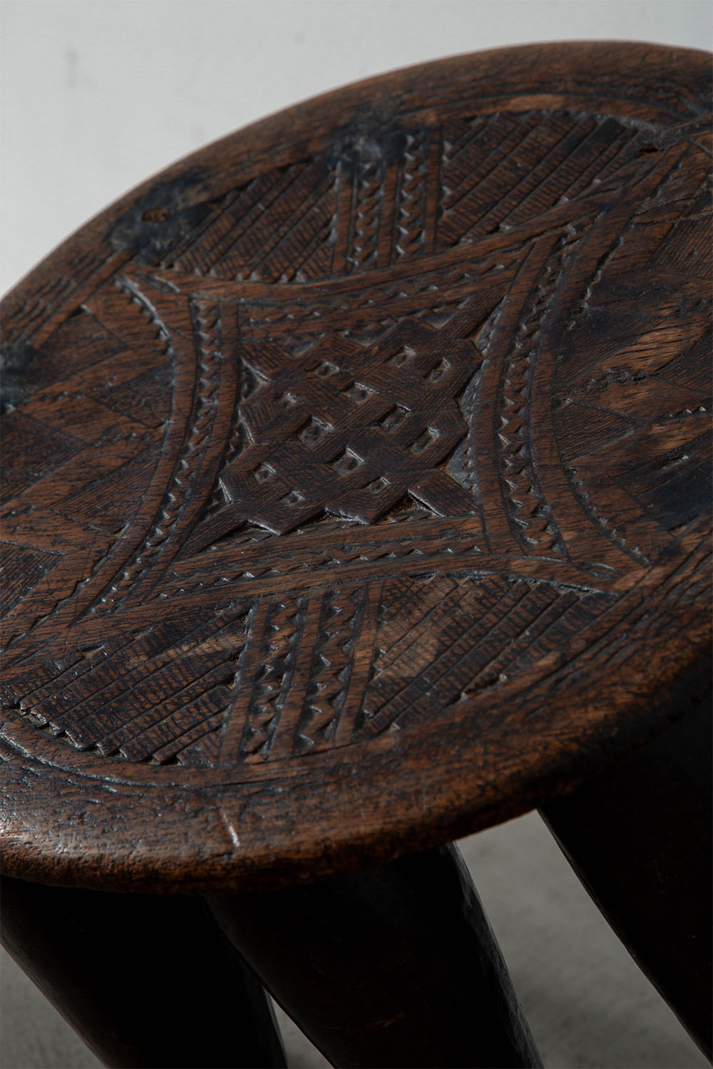 Primitive Stool in Wood