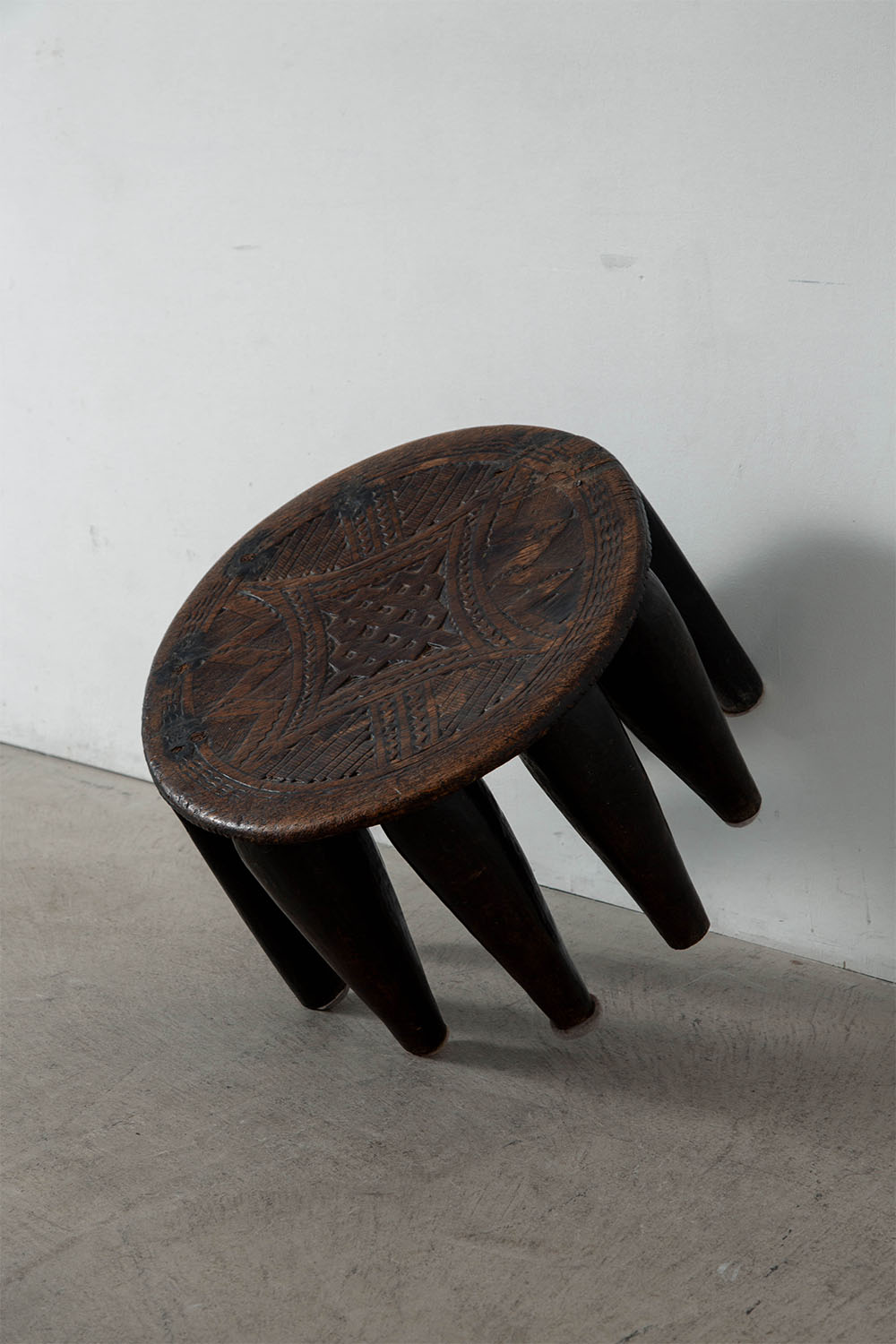 Primitive Stool in Wood