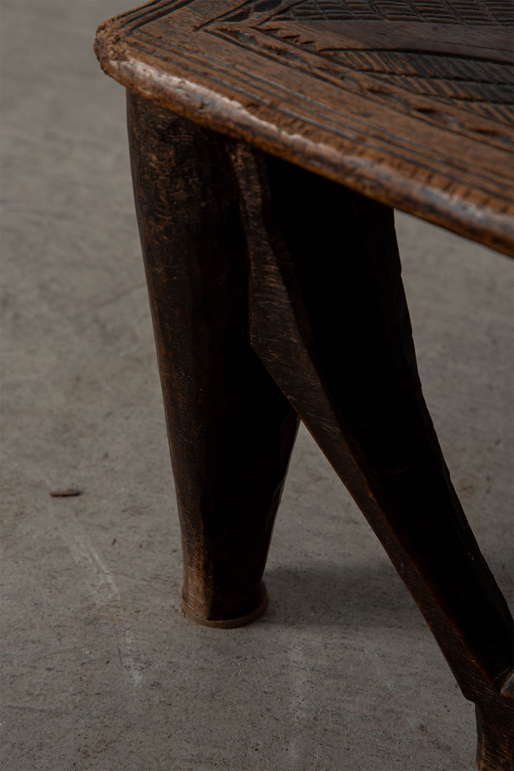 Primitive Stool in Wood