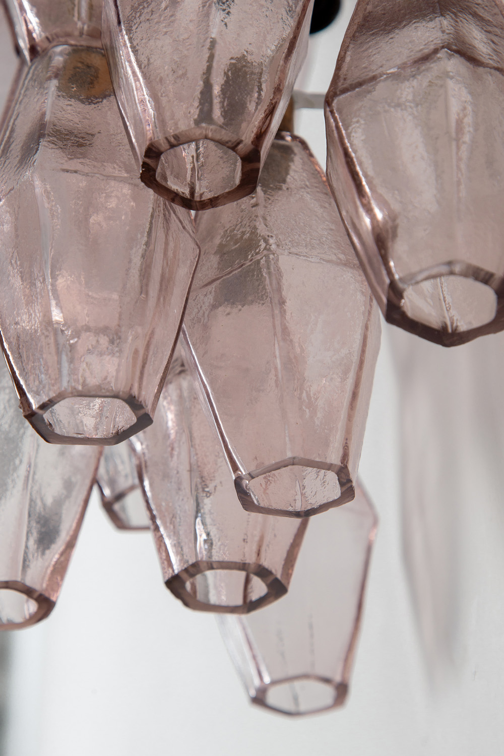 Wall Lamp by Carlo Scarpa for Venini in Glass , Brass and Pink