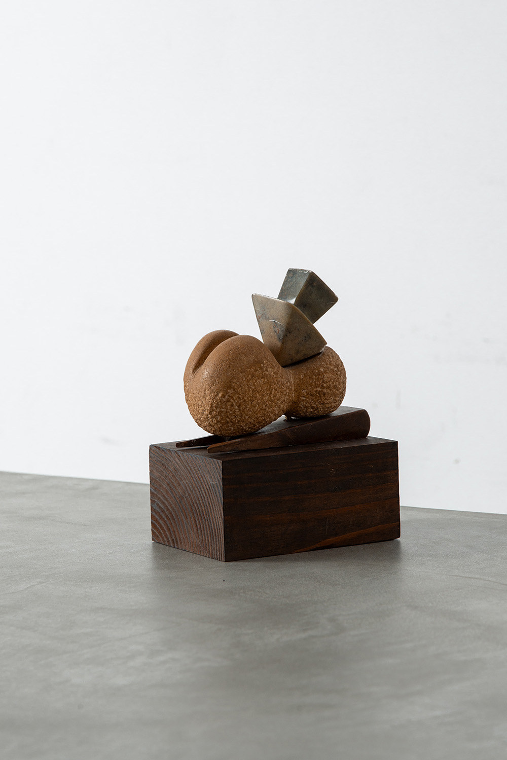 Free-form Sculpture in Stone and Wood