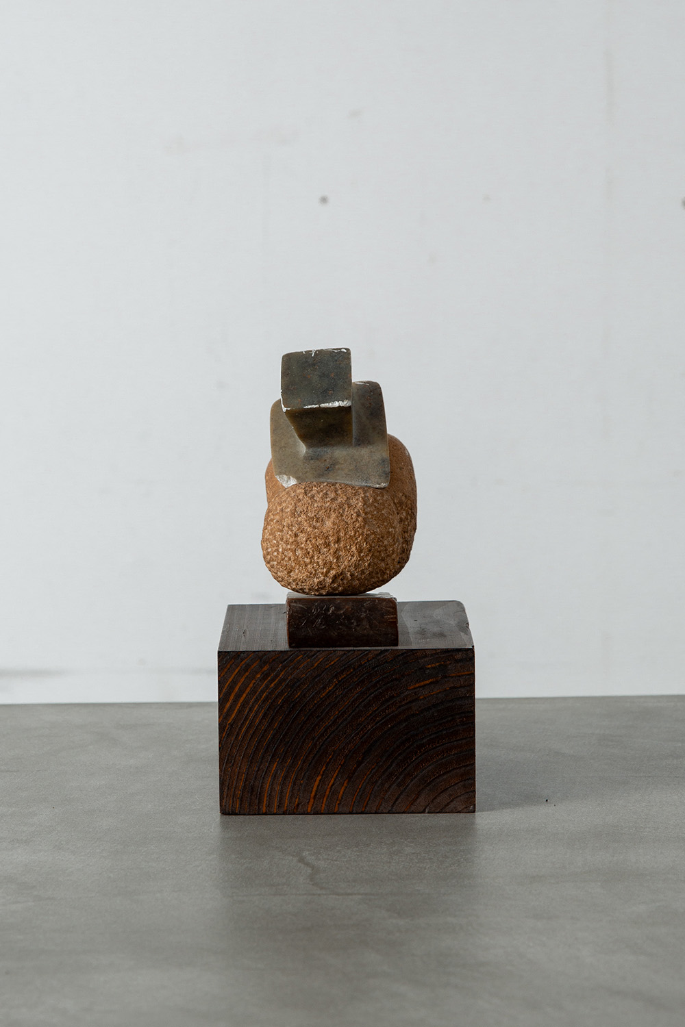 Free-form Sculpture in Stone and Wood