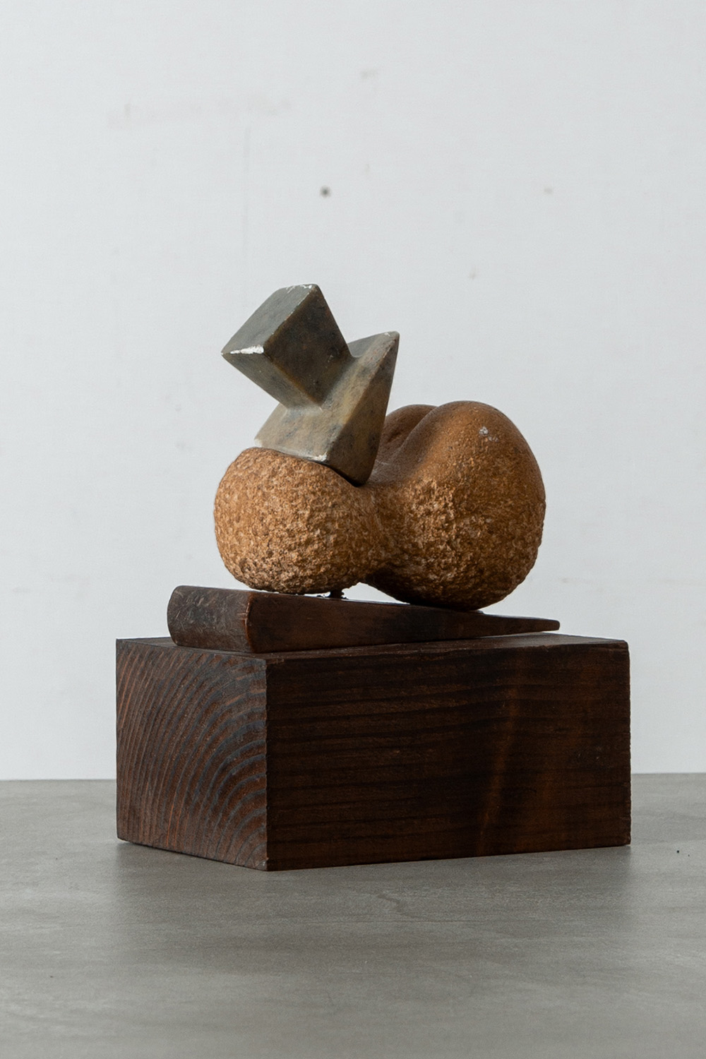 Free-form Sculpture in Stone and Wood