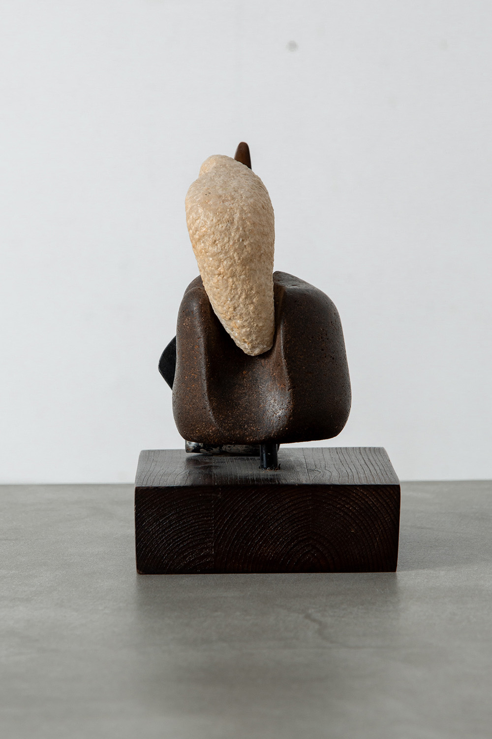 Free-form Sculpture in Stone and Wood