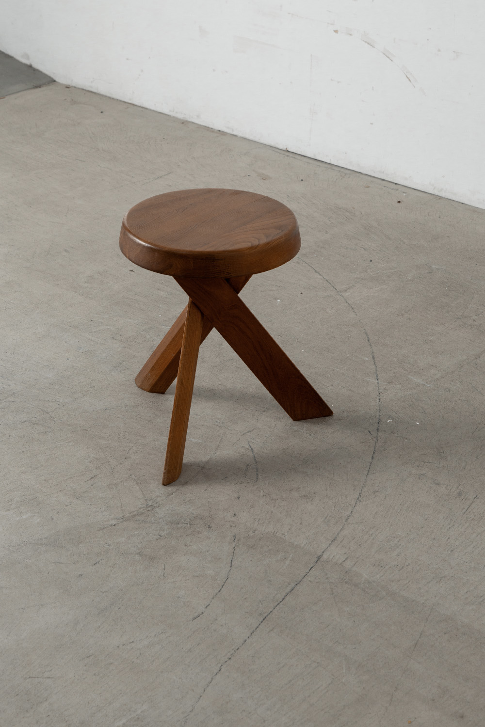 S31 Stool by Pierre Chapo in Elm Wood
