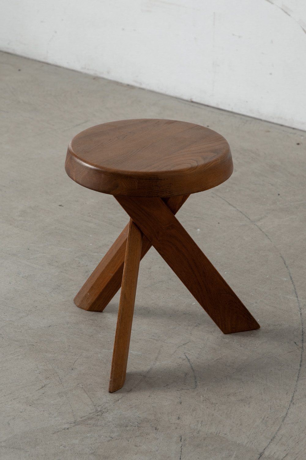 S31 Stool by Pierre Chapo in Elm Wood