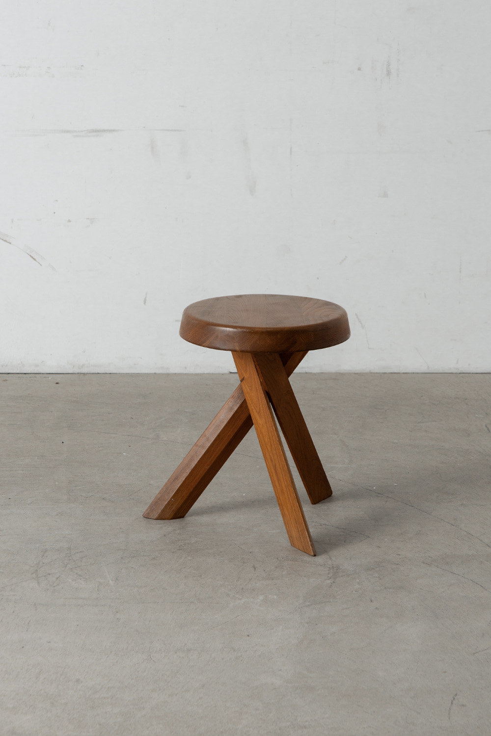 S31 Stool by Pierre Chapo in Elm Wood
