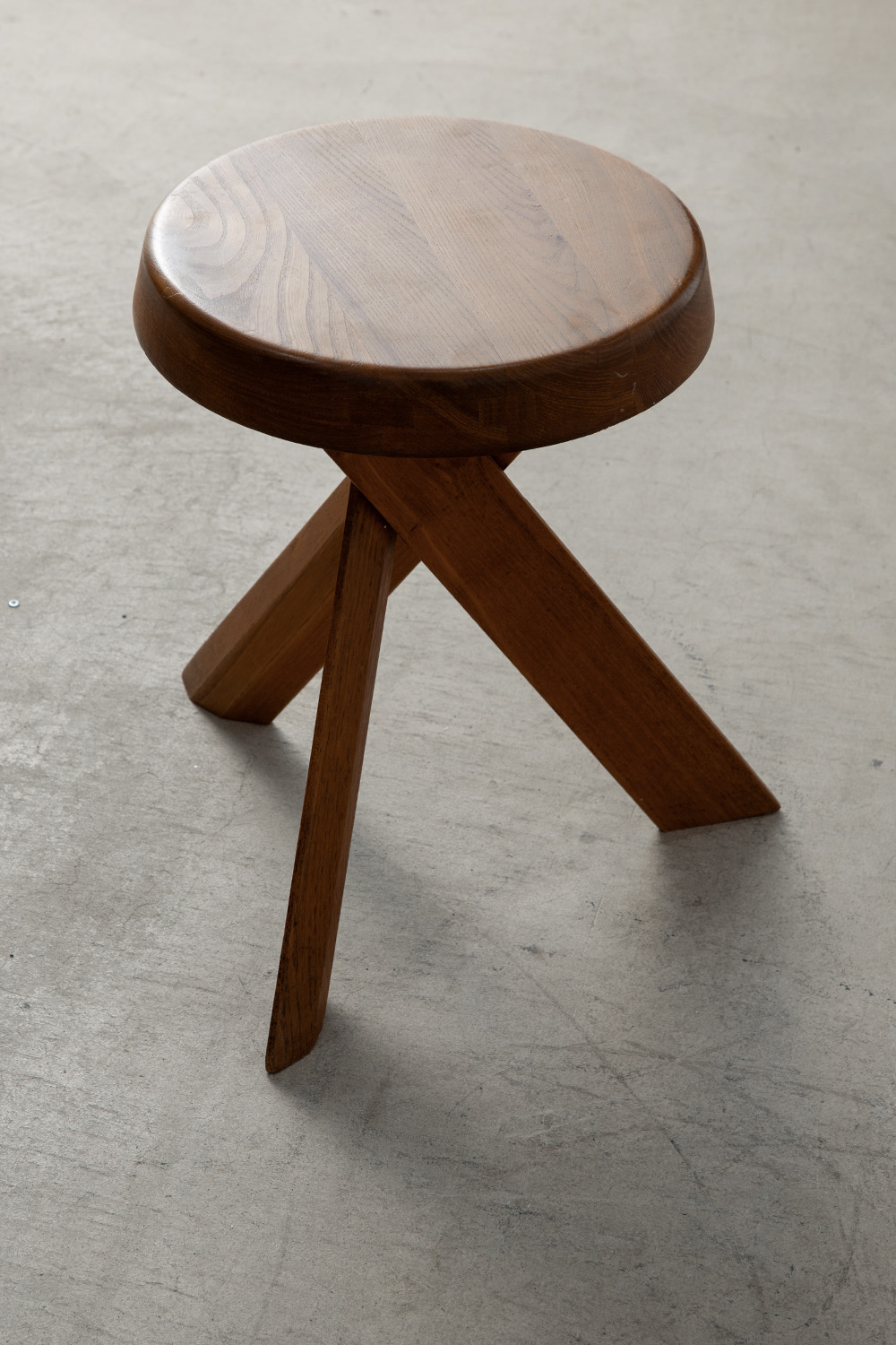 S31 Stool by Pierre Chapo in Elm Wood
