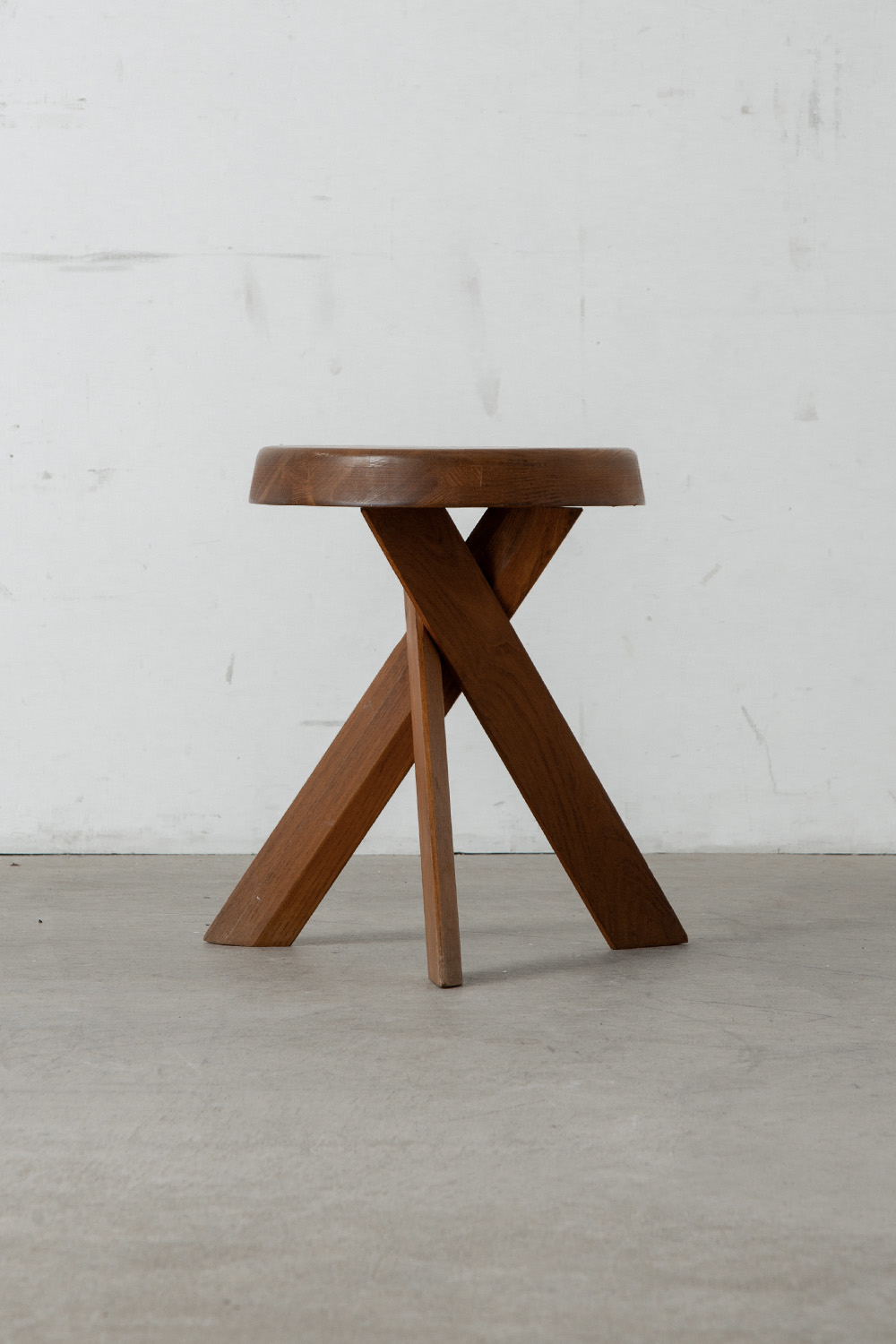 S31 Stool by Pierre Chapo in Elm Wood