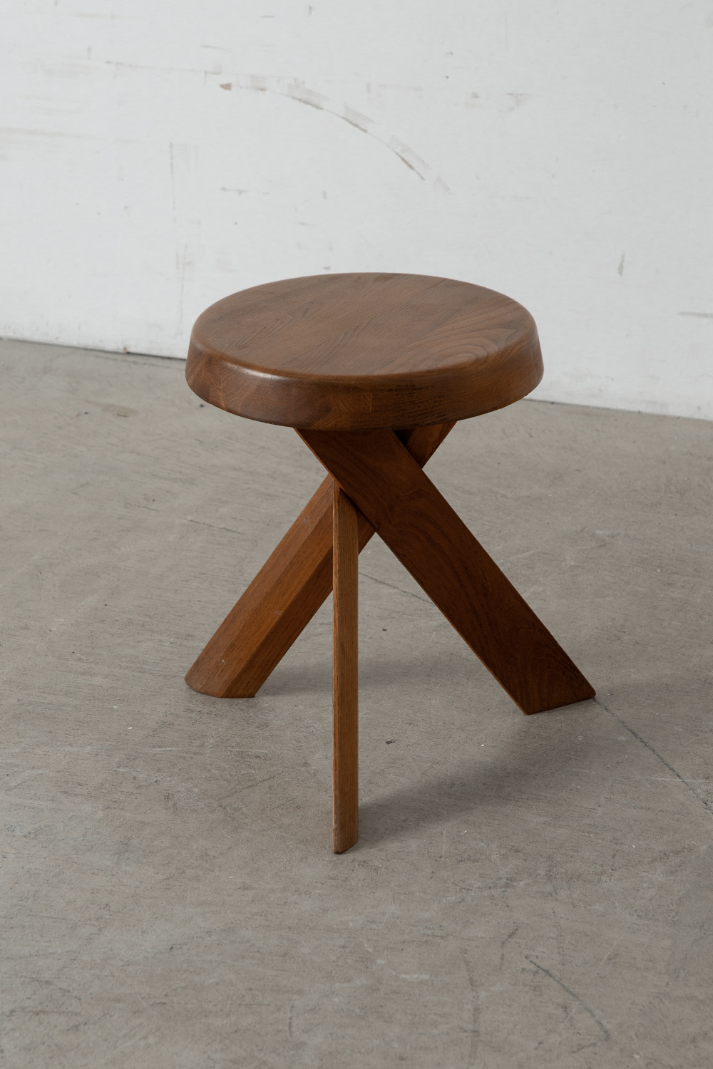 S31 Stool by Pierre Chapo in Elm Wood